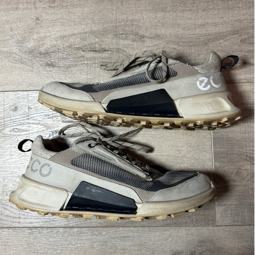 ECCO BIOM 2.1 Natural Motion Mens Trail Sneakers Grey Tan Phorene Size 42